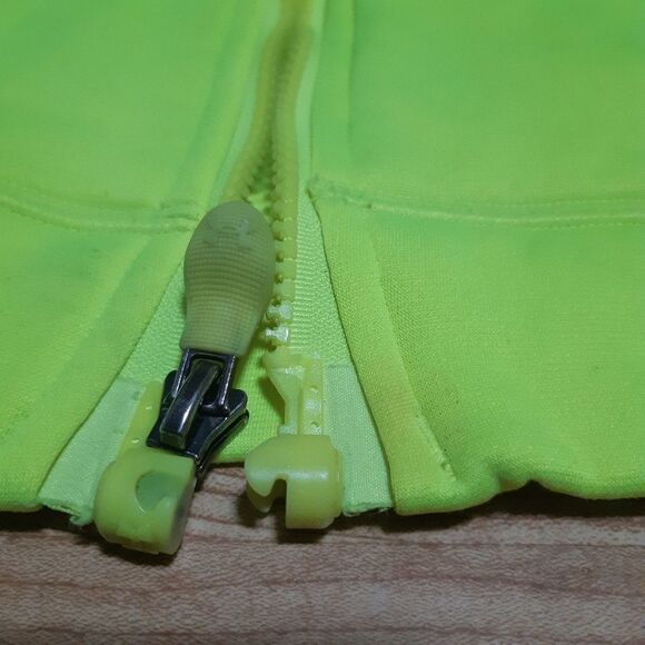 Under Armour Full Zipper Neon Green Sweater - Picture 6 of 12
